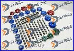 Valve Seat Cutter Set Carbide Tipped 40 Pcs For Chevy, Ford. Chrysler, Dodge