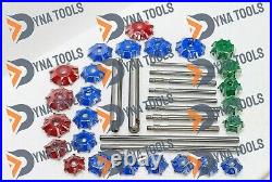 Valve Seat Cutter Set Carbide Tipped 40 Pcs For Chevy, Ford. Chrysler, Dodge