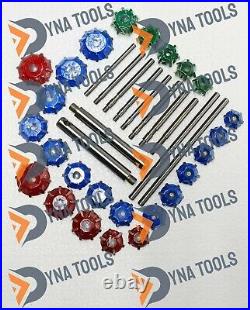 Valve Seat Cutter Set Carbide Tipped 40 Pcs For Chevy, Ford. Chrysler, Dodge