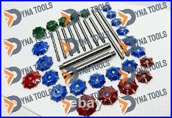 Valve Seat Cutter Set Carbide Tipped 40 Pcs For Chevy, Ford. Chrysler, Dodge