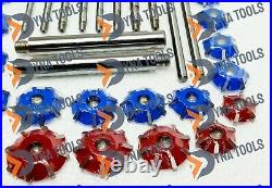 Valve Seat Cutter Set Carbide Tipped 40 Pcs For Chevy, Ford. Chrysler, Dodge