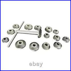 Valve Seat & Face Cutter Set Of 12 Pcs Carbon Steel With Wooden Box