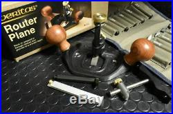 Veritas Large Router Plane with Fence Plus a Full Set of Cutters