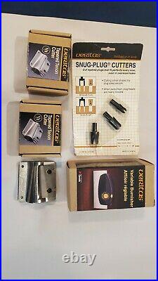 Veritas Tepered Tenon Cutters 3/8 1/2 5/8 +Variable Burnisher+ Plug Cutters set