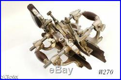 Very nice shape older STANLEY TOOLS 55 PLOW combination plane w cutter set