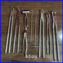 Veterinary Equine Dental Tool Set Horse Dental Equipment Stainless Steel