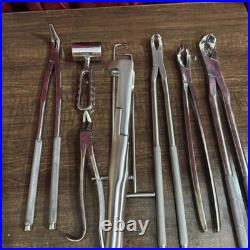Veterinary Equine Dental Tool Set Horse Dental Equipment Stainless Steel