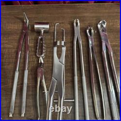 Veterinary Equine Dental Tool Set Horse Dental Equipment Stainless Steel