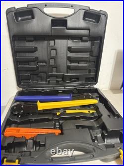 Viega 56000 PureFlow 1/2-Inch and 3/4-Inch PEX Press Tool Set With Cutter + Case
