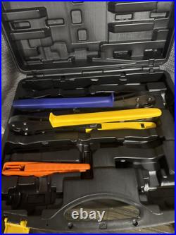 Viega 56000 PureFlow 1/2-Inch and 3/4-Inch PEX Press Tool Set With Cutter + Case Viega 56000 PureFlow 1/2-Inch and 3/4-Inch PEX Press Tool Set With Cutter + Case