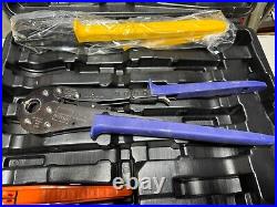 Viega 56000 PureFlow 1/2-Inch and 3/4-Inch PEX Press Tool Set With Cutter + Case