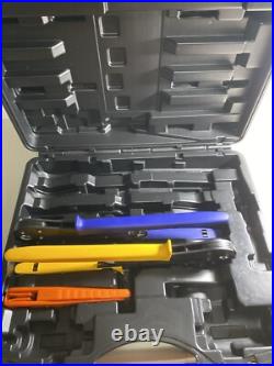 Viega 56000 PureFlow 1/2-Inch and 3/4-Inch PEX Press Tool Set With Cutter + Case