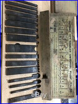 Vintage 4 Box Set. CUTTERS FOR STANLEY UNIVERSAL PLANE NO 55 Stanley