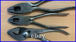 Vintage Channellock Linesman, Needle Nose Pliers with Cutters Set Meadville PA USA