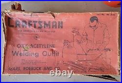 Vintage Craftsman 1957 Welding Torch Cutter Set Regulator Tips Books Tools
