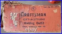 Vintage Craftsman 1957 Welding Torch Cutter Set Regulator Tips Books Tools