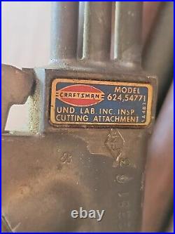 Vintage Craftsman 1957 Welding Torch Cutter Set Regulator Tips Books Tools