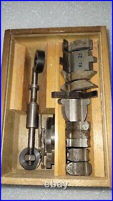 Vintage Delta No 1213 Shaper Cutter Set Dovetail Box Delta Mfg Wisconsin