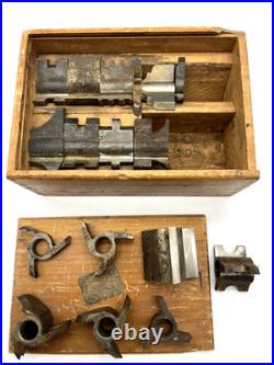 Vintage Delta Rockwell Shaper Cutter Set in Dovetail Wood Box with 17 Bits