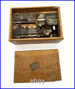 Vintage Delta Rockwell Shaper Cutter Set in Dovetail Wood Box with 17 Bits