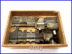 Vintage Delta Rockwell Shaper Cutter Set in Dovetail Wood Box with 17 Bits