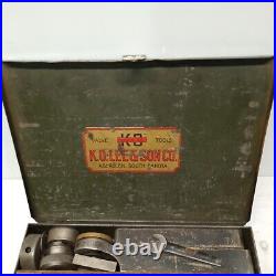 Vintage KO Lee Knock Out Valve Seat cutter Tool Set usa
