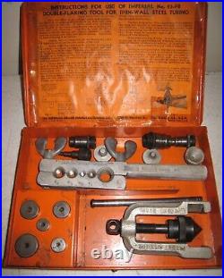 Vintage Lot Imperial Malco Flaring Swaging Tool Kit Sets Tube Bending Cutter