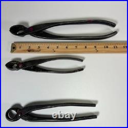 Vintage Masakuni 301298 Bonsai Pruning Concave Cutter Scissors Tool Lot 6x Japan