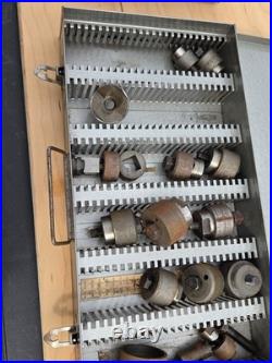 Vintage Roper Whitney/Pioneer Sheet Metal Punch & Die Set + Reamers/Countersink