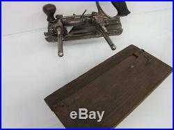 Vintage Stanley No. 45 Combination Plow Plane with 1 Cutter Set