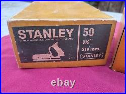 Vintage Stanley No 50 Combination Plane Little or No Use Complete Set of Cutters