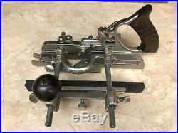 Vintage Stanley Sweetheart No. 45 Combination Plow Plane with 2 Cutter Sets