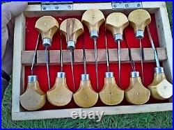 Vintage USSR Good Steel Set Cutter Graver Tools - Metal Burins 11 pcs