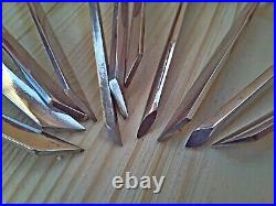 Vintage USSR Good Steel Set Cutter Graver Tools - Metal Burins 11 pcs