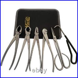 Vouiu 6-Piece Bonsai Tool Set, Concave Cutter, Knob Cutter, Jin Pliers, Wire Cutter