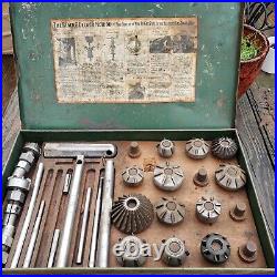 Vtg Antique Black & Decker Valve Seat Tool Tooling Set Cutter Grinder Kit Engine