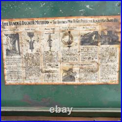 Vtg Antique Black & Decker Valve Seat Tool Tooling Set Cutter Grinder Kit Engine