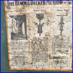 Vtg Antique Black & Decker Valve Seat Tool Tooling Set Cutter Grinder Kit Engine