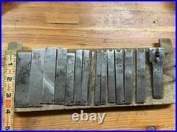 Vtg Stanley No 45/55 Cutter Set Of Fifteen (15) Notched, Unmarked, ORIG BOX, VGC