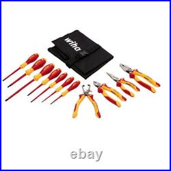 WIHA 11 Piece Insulated Pliers-Cutters and Screwdriver Set (32888)