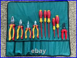 WIHA High Voltage Tool set and Pouch Cutters Strippers Lineman Screws Drivers
