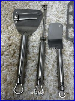 WMF Stainless Steel Cheese & Pizza Tool Set 5 Pc Slicer, Knives, Cutter