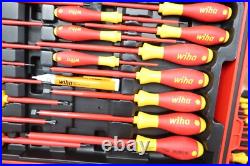 Wiha 32800 80 Pc Insulated Tool Set, Sae, Rolling Tool Case Brand New Sealed BOX Wiha 32800 80 Pc Insulated Tool Set, Sae, Rolling Tool Case Brand New Sealed BOX