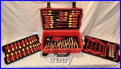 Wiha 32800/ 80pc. Master Electrician's Insulated Tools Set in Rolling Hard Case