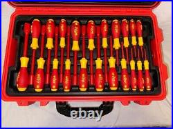 Wiha 32800/ 80pc. Master Electrician's Insulated Tools Set in Rolling Hard Case