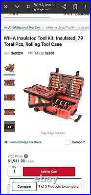 Wiha 32800 Electrical Insulated Tool Set 80 Pieces Red