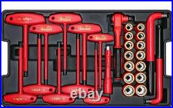 Wiha 32800 Insulated Tool Set with Screwdrivers, Nut Drivers, Pliers, Cutters, R