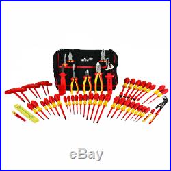 Wiha 32874 Insulated Tool Set with Pliers, Cutters, Nut Drivers, Screwdrivers