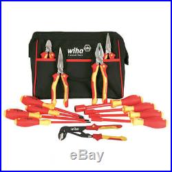 Wiha 32894 Insulated Pliers, Cutters, Driver, Nut Driver Tool Set (13-Piece)