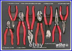 Wiha 34682 8 Piece Classic Grip Pliers and Cutters Tray Set